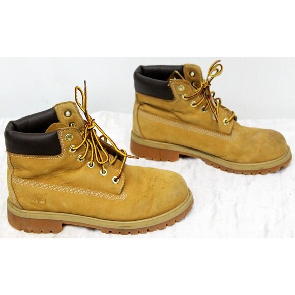 Timberland 12709 Kid's Boy's Shoes Brown Hiking Boots Size 2 Shoes Leather - Picture 4 of 11